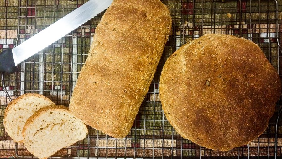 A Delicious New England Sourdough Seed Anadama Bread