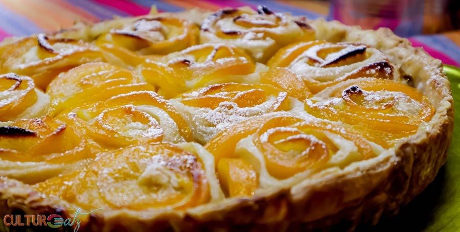 Peach Rosette Tart