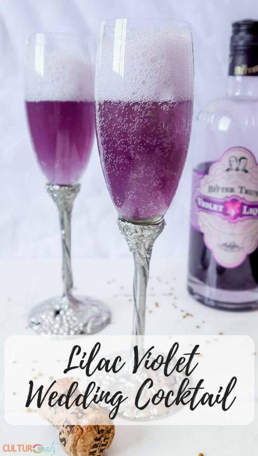 Lilac Violet Wedding Cocktail