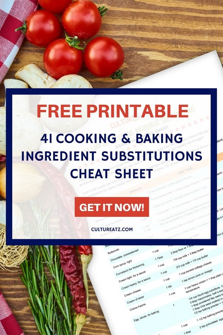 What's a substitute for cornstarch? FREE Ingredient Substitutions Sheet