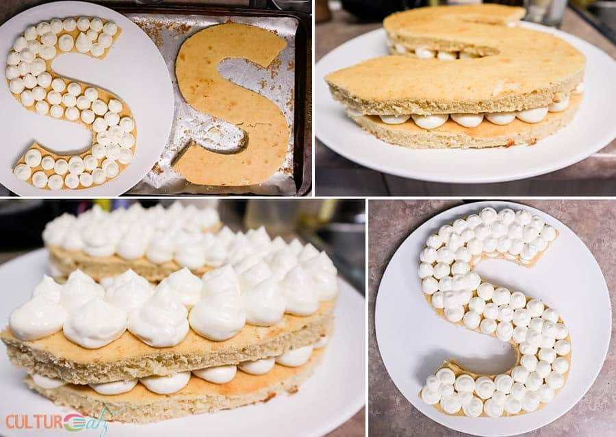 Cream Tart - Number Cake - Alphabet Cake Recipe