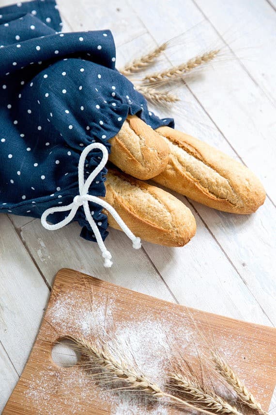 Natural Linen Bread Bag