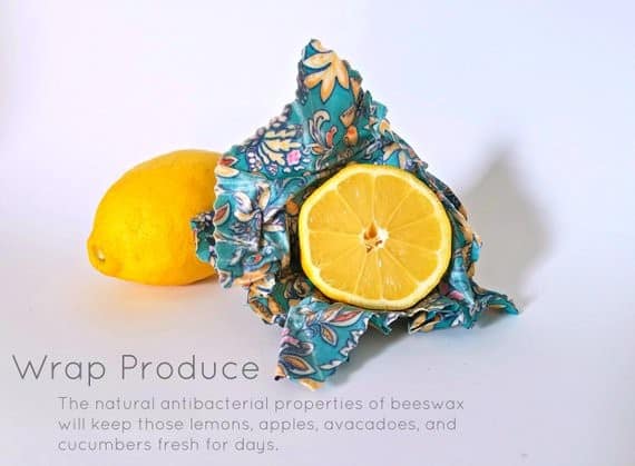 >Beeswax Wraps- Reusable Produce Wraps and Food Storage