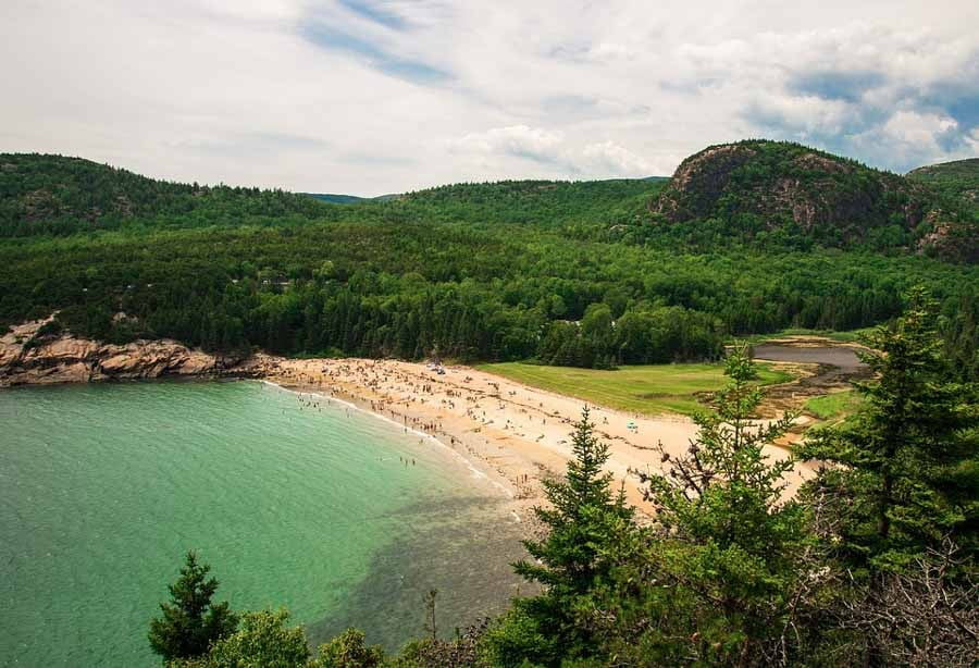 Acadia National Park Maine sand beach
