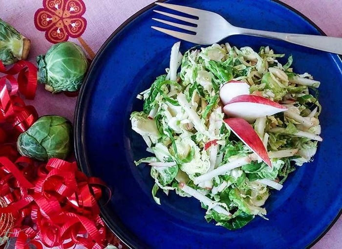 apple brussels sprout salad
