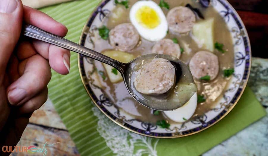 White Borscht Soup