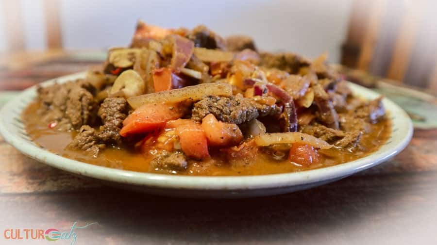 tibs Ethiopian Traditional Food plate