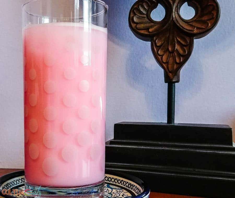 bandung Singaporean rose milk drink