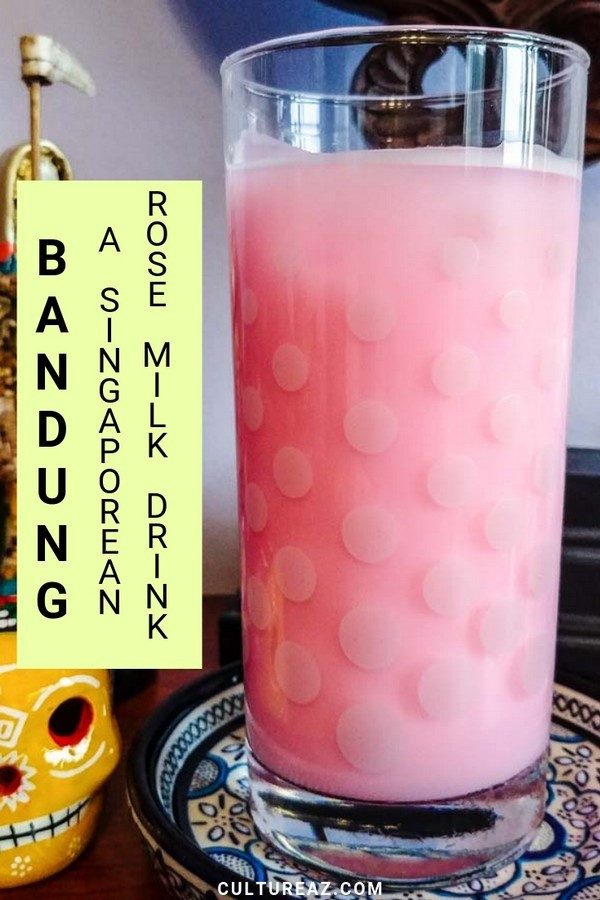 bandung singaporean rose milk drink 