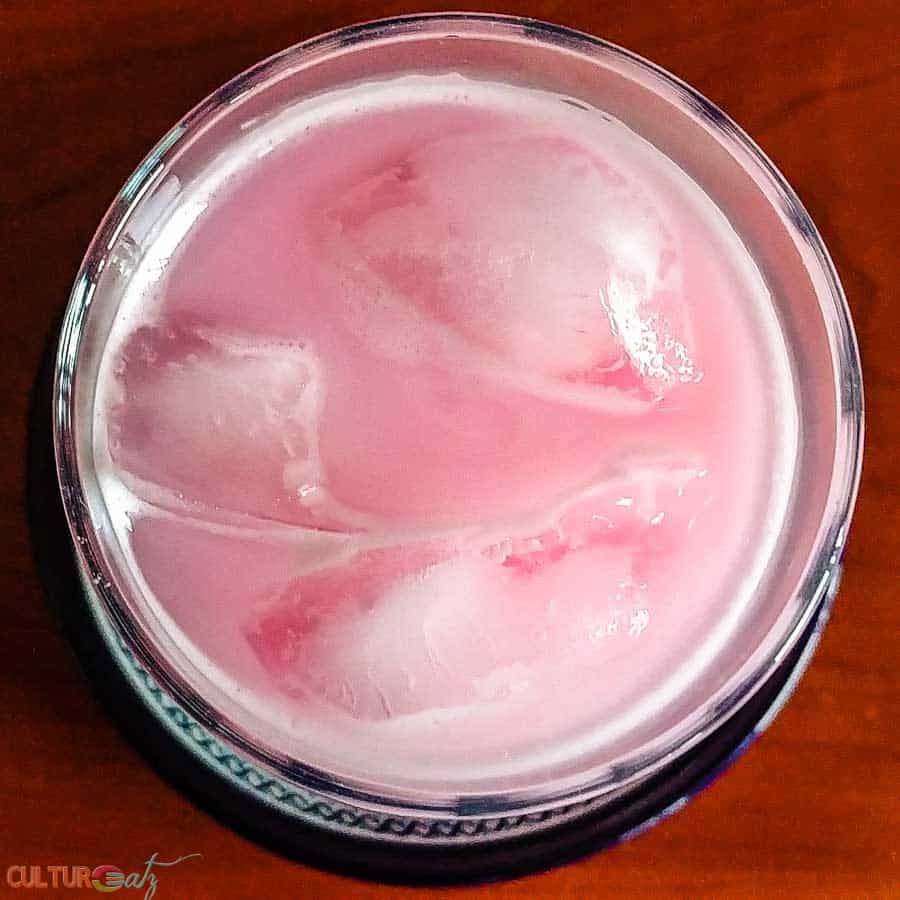 bandung Singaporean rose milk drink