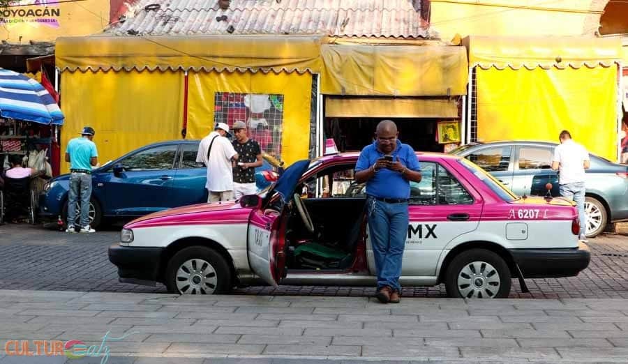 Trip to Mexico City taxi Coyoacan