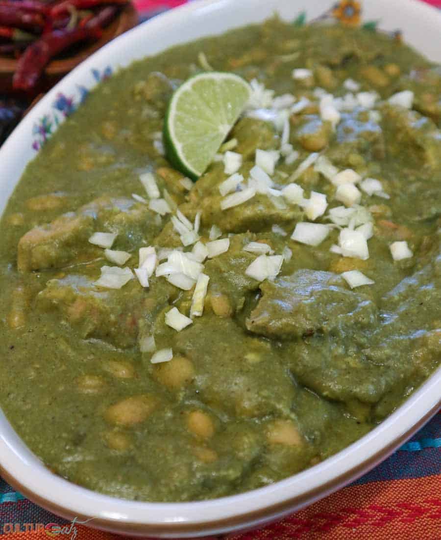 Mexican Mole Sauce Recipe Pork with Green Mole and White Beans