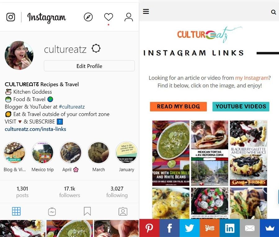 Add Links to Instagram Posts cultureatz