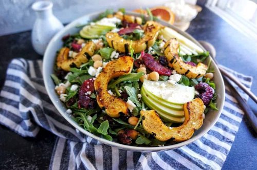 Delicata Squash & Apple Harvest Salad