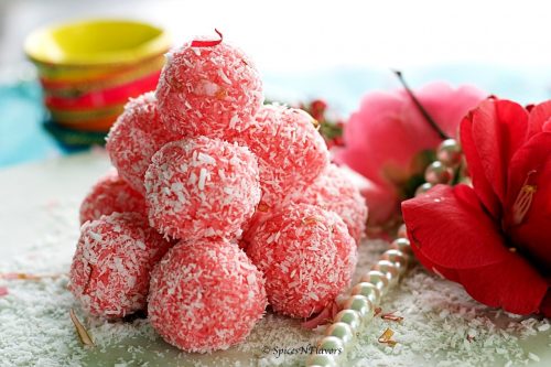 Rose Coconut Laddu