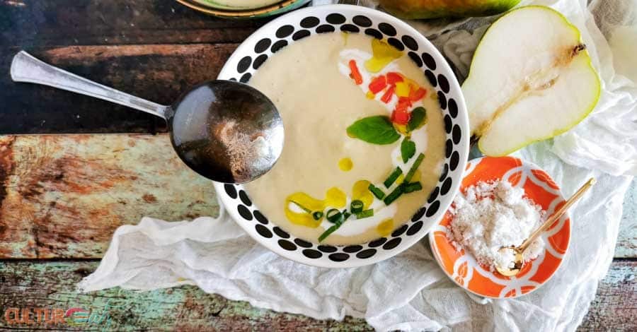 soup froide gaspacho de poires