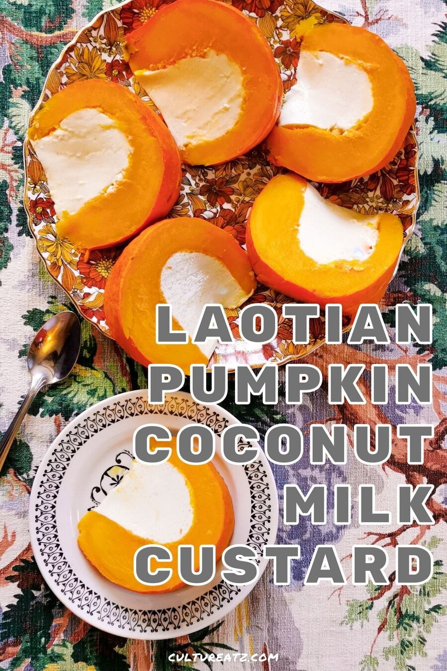 Laotian Pumpkin Coconut Milk Custard | Sang kaya mak eu