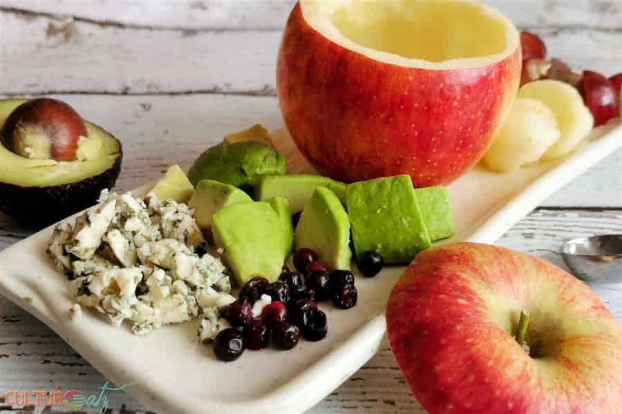 avocado cheese fruit salad