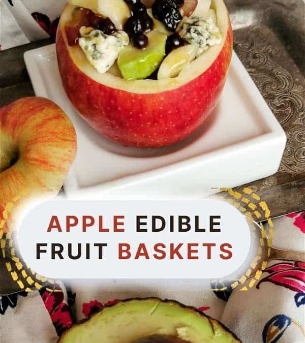 How to Make Happy Little Fun Edible Fruit Baskets with an Apple