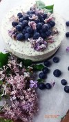 Lilac Blueberry Cheesecake