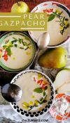 Spanish Cold Soup Pear Gazpacho